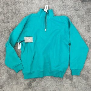 Aritzia TNA Mega Cozy Fleece 1/4 zip NWT Size 2